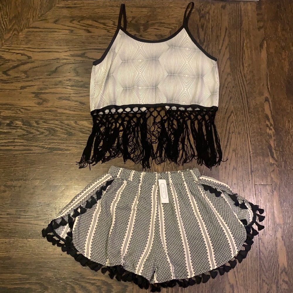 Brand new with tags, On Twelfth/Mint short/tank set, size small